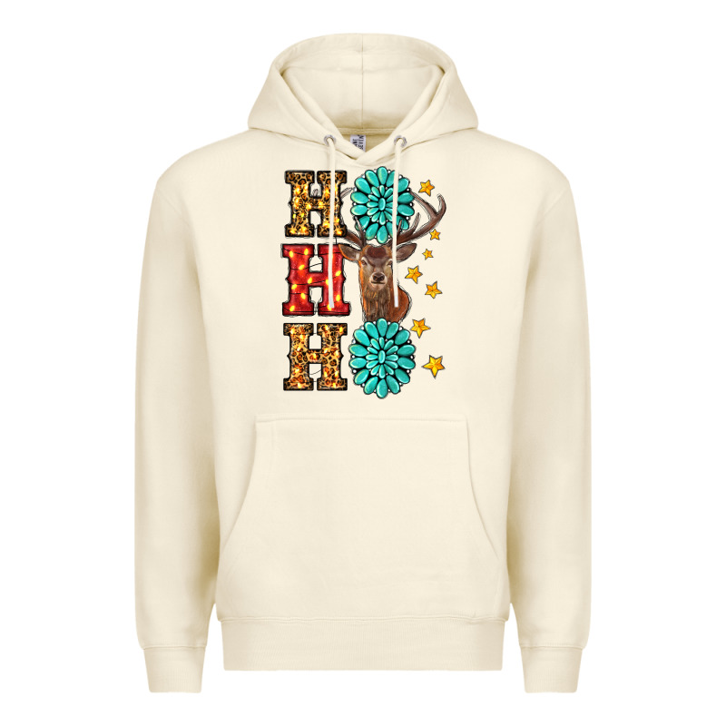 Christmas Ho Ho Ho Premium Hoodie by RanaPortraitStore | Teevron