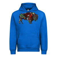 Cobalt christmas bison Urban Hoodie - RanaPortraitStore