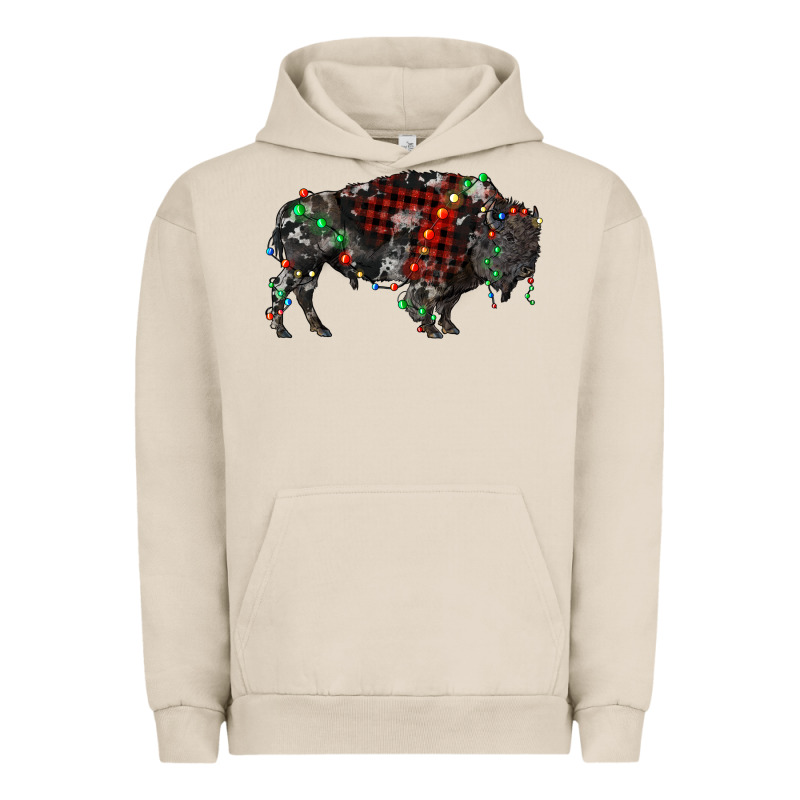Christmas Bison Urban Hoodie by RanaPortraitStore | Teevron