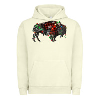 Pigment Pistachio christmas bison Urban Hoodie - RanaPortraitStore