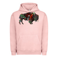 Pigment Salmon christmas bison Urban Hoodie - RanaPortraitStore