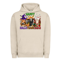 Pigment French Oak happy hallothanksmas with cow Urban Hoodie - texasbilliewilder