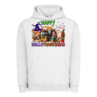 Pigment Lunar Rock happy hallothanksmas with cow Urban Hoodie - texasbilliewilder