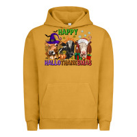 Pigment Peanut Butter happy hallothanksmas with cow Urban Hoodie - texasbilliewilder
