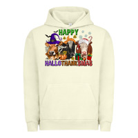 Pigment Pistachio happy hallothanksmas with cow Urban Hoodie - texasbilliewilder