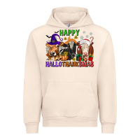 Sandshell happy hallothanksmas with cow Urban Hoodie - texasbilliewilder