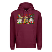 Burgundy Mexican Mom Gnome Premium Hoodie - texasbilliewilder