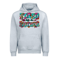 Heather Grey tired as a mother Urban Hoodie - Zillion Design Studio