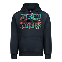 Navy tired as a mother Urban Hoodie - Zillion Design Studio