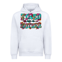 White tired as a mother Urban Hoodie - Zillion Design Studio