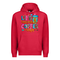 Cardinal life happens coffee helps Premium Hoodie - Zillion Design Studio