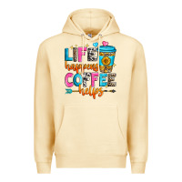 Pina Colada life happens coffee helps Premium Hoodie - Zillion Design Studio
