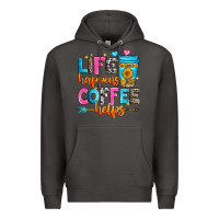 Smoke life happens coffee helps Premium Hoodie - Zillion Design Studio