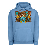 Pigment Pebble Blue rodeo mom Urban Hoodie - Zillion Design Studio