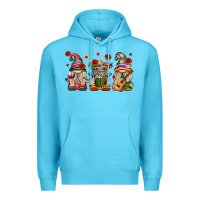 Ocean Blue Mexican Gnomes Premium Hoodie - texasbilliewilder
