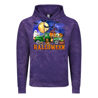 Cloud Purple halloween truck Vintage Hoodie - AdoDesignShop
