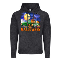 Vintage Black halloween truck Vintage Hoodie - AdoDesignShop