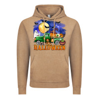 Vintage Coffee halloween truck Vintage Hoodie - AdoDesignShop