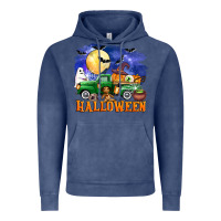Vintage Denim halloween truck Vintage Hoodie - AdoDesignShop