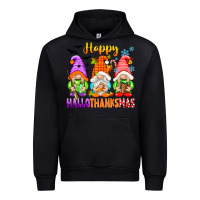 Black happy hallothanksmas gnomes Urban Hoodie - texasbilliewilder