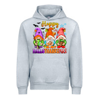 Heather Grey happy hallothanksmas gnomes Urban Hoodie - texasbilliewilder