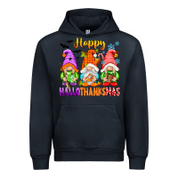 Navy happy hallothanksmas gnomes Urban Hoodie - texasbilliewilder