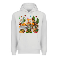 Dove Grey Mexican Gnome Truck Premium Hoodie - texasbilliewilder