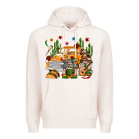 Pale Pink Mexican Gnome Truck Premium Hoodie - texasbilliewilder