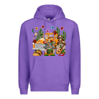 Purple Mexican Gnome Truck Premium Hoodie - texasbilliewilder