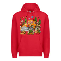 Red Mexican Gnome Truck Premium Hoodie - texasbilliewilder