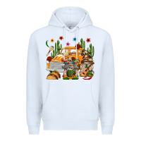 White Mexican Gnome Truck Premium Hoodie - texasbilliewilder