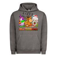 Happy Hallothanksmas Farm Animals Urban Hoodie | Teevron