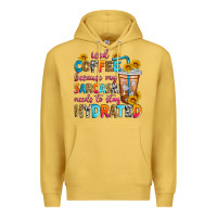 Antique Gold iced coffee because my sarcasm needs to stay hydra Premium Hoodie - Zillion Design Studio
