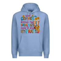 Colony Blue iced coffee because my sarcasm needs to stay hydra Premium Hoodie - Zillion Design Studio