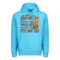 Ocean Blue iced coffee because my sarcasm needs to stay hydra Premium Hoodie - Zillion Design Studio