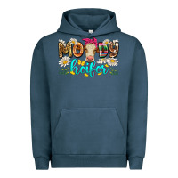 Pigment Midnight Navy moody heifer Urban Hoodie - Zillion Design Studio