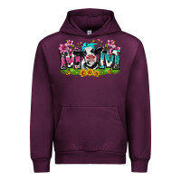 Mauve Wine mom with cow Urban Hoodie - Zillion Design Studio