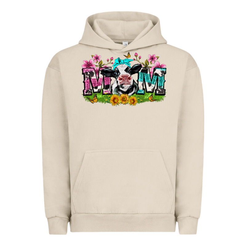 Mom With Cow Urban Hoodie by Zillion Design Studio | Teevron