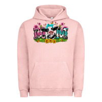 Pigment Salmon mom with cow Urban Hoodie - Zillion Design Studio
