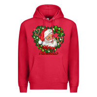 Cardinal merry christmas santa Premium Hoodie - RanaPortraitStore