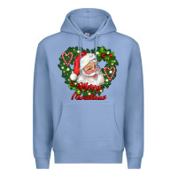 Colony Blue merry christmas santa Premium Hoodie - RanaPortraitStore