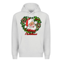 Dove Grey merry christmas santa Premium Hoodie - RanaPortraitStore