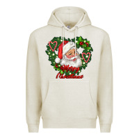 Oatmeal Heather merry christmas santa Premium Hoodie - RanaPortraitStore