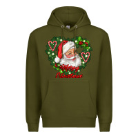 Army Green merry christmas santa Premium Hoodie - RanaPortraitStore