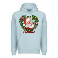 Blue Mist merry christmas santa Premium Hoodie - RanaPortraitStore