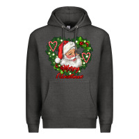 Charcoal Heather merry christmas santa Premium Hoodie - RanaPortraitStore