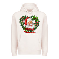 Pale Pink merry christmas santa Premium Hoodie - RanaPortraitStore