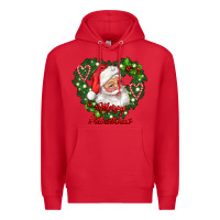 Red merry christmas santa Premium Hoodie - RanaPortraitStore