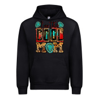 Black i'm the cool mom Urban Hoodie - Zillion Design Studio