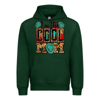 Forest Green i'm the cool mom Urban Hoodie - Zillion Design Studio
